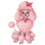 Curly Pink Poodle Sticker