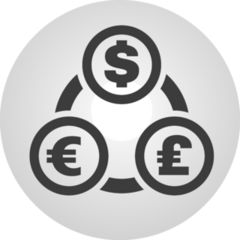 Currency Exchange Symbol Sticker