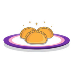 Curry Puff Or Karipap Delicious Malaysian Breakfast Sticker