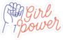 Cursive Girl Power Sticker