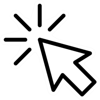 Cursor Clicking Arrow Sticker