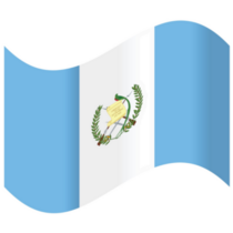 Curved Guatemala Flag Sticker