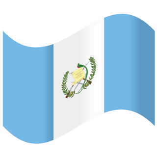 Curved Guatemala Flag Sticker