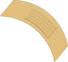 Curvy Band Aid Bandage Sticker