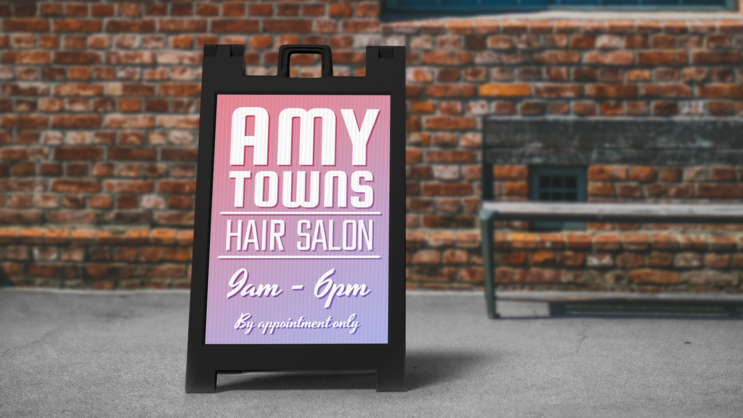 Custom A-Frame Large Sign