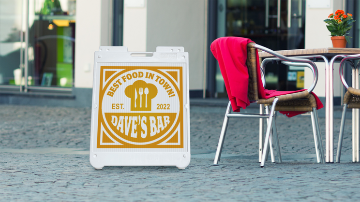 Custom A-Frame Sidewalk Sign