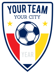 Custom Arrow Shape Soccer Badge Sticker