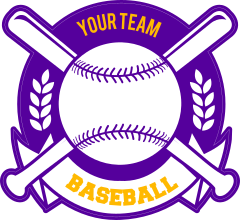 Custom Baseball Magnet with Banner