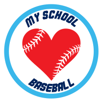 Custom Baseball Magnet with Heart Seams and text