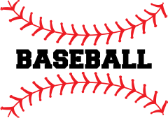 Custom Baseball Seams with Text Magnet