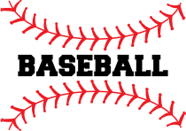 Custom Baseball Seams with Text Magnet