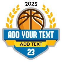 Custom Basketball Banners with Your Text and Leaves