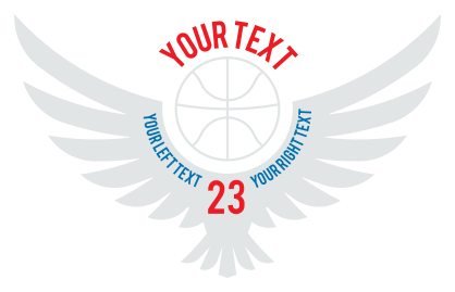 Custom Basketball Wings with Your Text