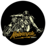 Custom Bike Motorcycle With Rider Sticker