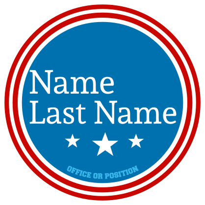 Custom Campaign Circle Sticker