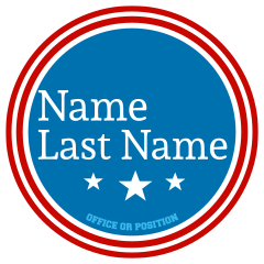 Custom Campaign Circle Sticker