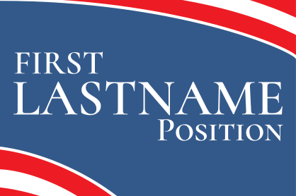 Custom Campaign Flag Rectangle Sticker