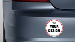 Custom Circle Car Magnet