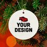 Custom Circle Ceramic Ornament
