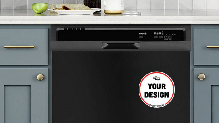 Custom Circle Dishwasher Magnet