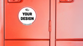 Custom Circle Locker Magnet