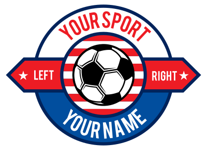 Custom Circle Sign Soccer Sticker