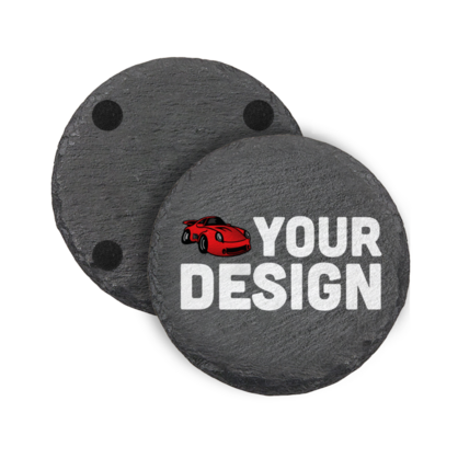 Custom Circle Slate Coasters