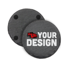 Custom Circle Slate Coasters