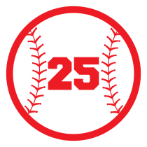 Custom Circle Softball Magnet with your Number