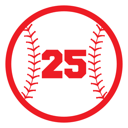 Custom Circle Softball Magnet with your Number