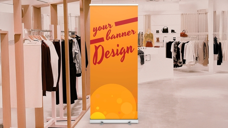 Custom Clothing Store Retractable Banner