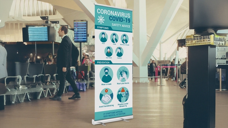 Custom COVID-19 Retractable Banner