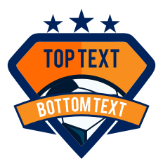 Custom Diamond Soccer Sticker