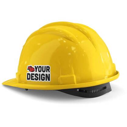 Custom Die Cut Canary Hard Hat Sticker