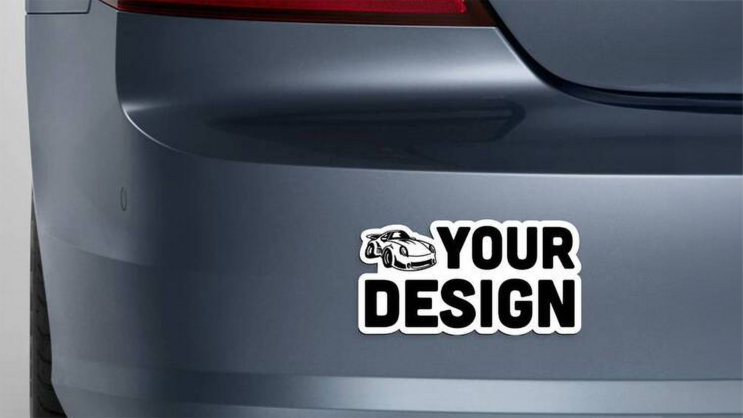 Custom Die Cut Car Magnet