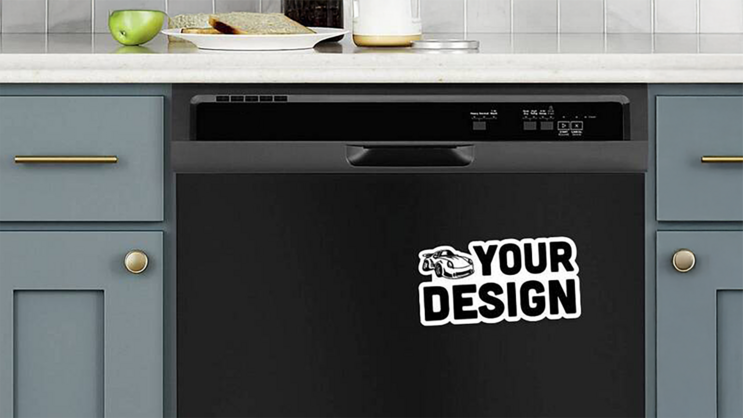 Custom Die Cut Dishwasher Magnet