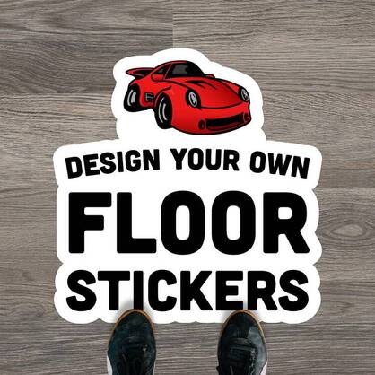 Custom Die Cut Floor Sticker