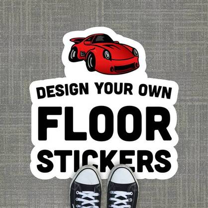 Custom Die Cut Floor Sticker