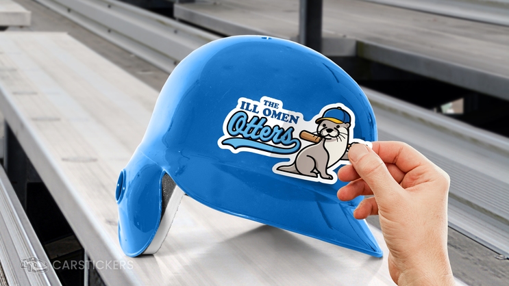 Custom Die Cut Football Helmet Sticker