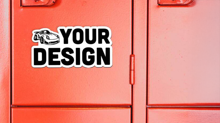 Custom Die Cut Locker Magnet