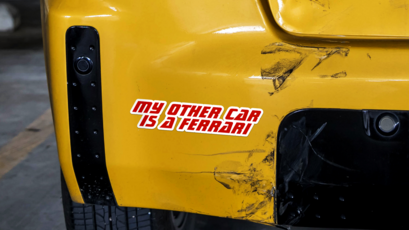 My Other Car is a Ferrari Custom Sticker on Bumper