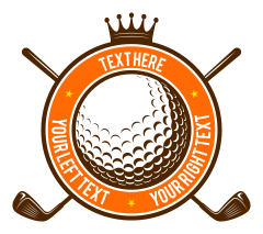 Custom Golf Ball Crown Circle Sticker