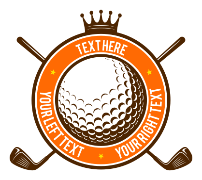 Custom Golf Ball Crown Circle Sticker