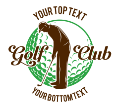 Custom Golf Club Player Circle Sticker