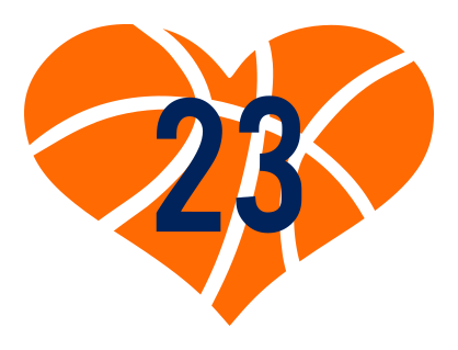 Custom Heart Basketball with Your Number