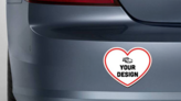 Custom Heart Car Magnet