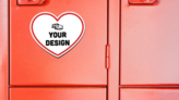 Custom Heart Locker Magnet