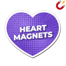 Example of a custom heart magnet