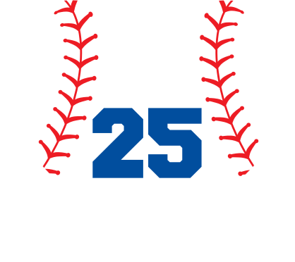 Custom Heart Softball Sticker with Number