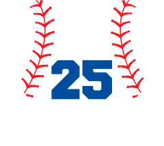 Custom Heart Softball Sticker with Number